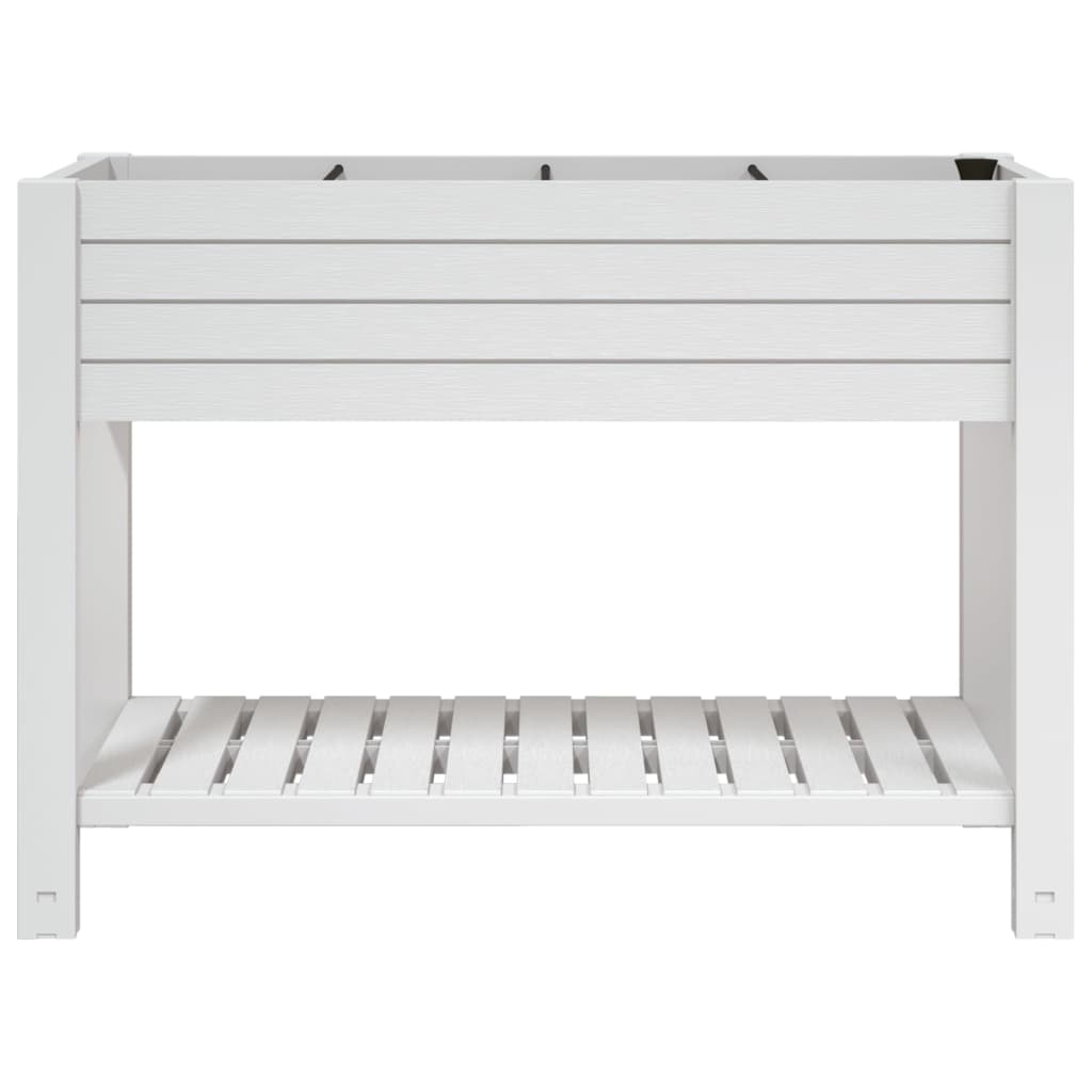 VidaXL Planter raised 110x45x79 cm Polypropene white