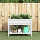 VidaXL Planter raised 110x45x79 cm Polypropene white