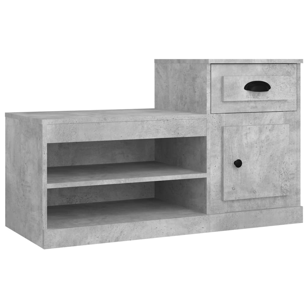 VidaXL shoe cabinet 100x42x60 cm edited wood concrete price