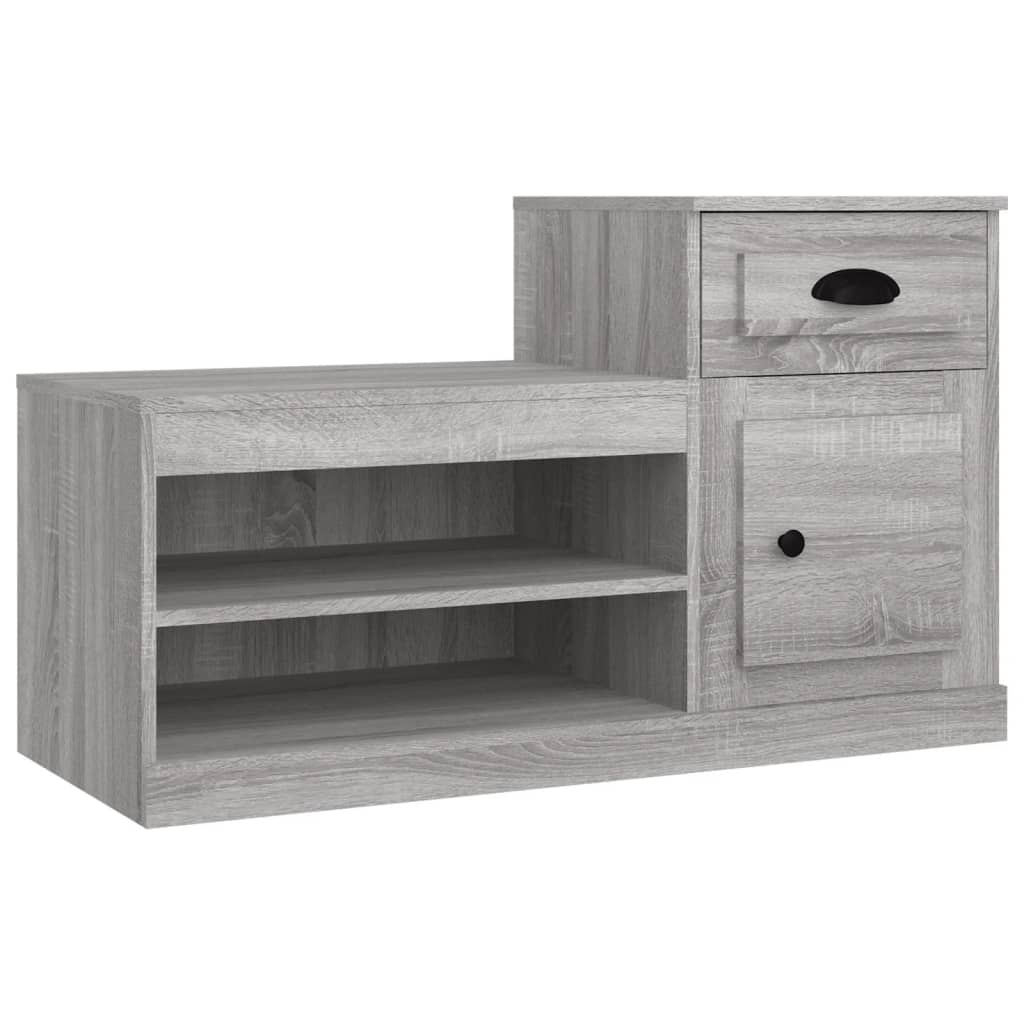 VidaXL shoe cabinet 100x42x60 cm Properted Wood Gray Sonoma Oak color