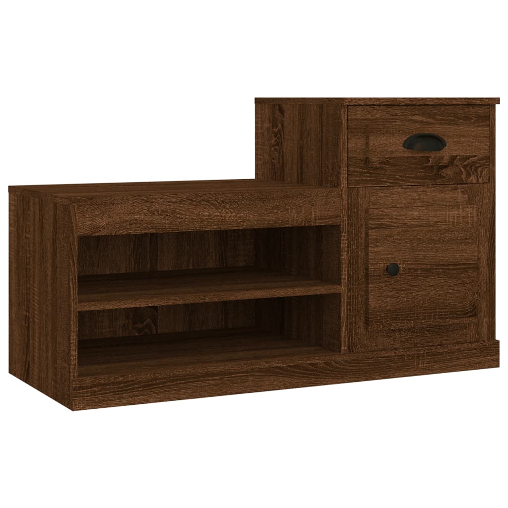 VidaXL shoe cabinet 100x42x60 cm Properted wood brown oak color