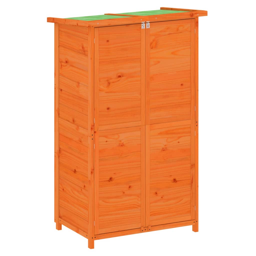 Vidaxl Garden Shed 83x57x140 cm Pino sólido Brown