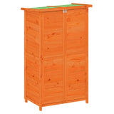 Vidaxl Garden Shed 83x57x140 cm Pino sólido Brown