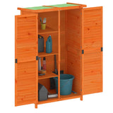 Vidaxl Garden Shed 83x57x140 cm Pino sólido Brown