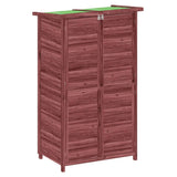 Vidaxl garden shed 83x57x140 cm Solid pine mugger -colored