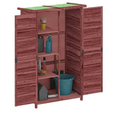 Vidaxl garden shed 83x57x140 cm Solid pine mugger -colored