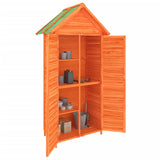 Vidaxl Garden Shed 89x52.5x175 cm Festkiefer Kiefernbraun