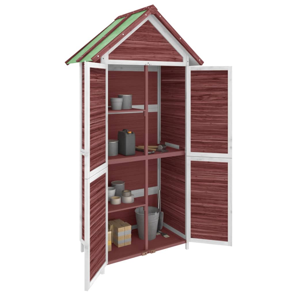 Vidaxl Garden Shed 89x52.5x175 cm trden borov mocha -Rorored