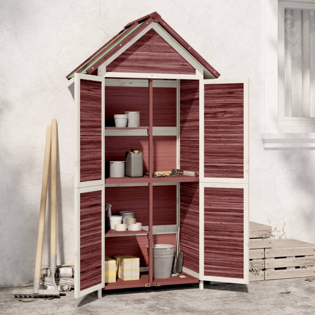 Vidaxl Garden Shed 89x52.5x175 cm trden borov mocha -Rorored