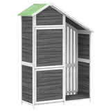 Vidaxl Garden Shed 120x53.5x170 cm Festkieferngrau
