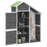 Vidaxl Garden Shed 120x53.5x170 cm Festkieferngrau