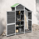 Vidaxl Garden Shed 120x53.5x170 cm Festkieferngrau