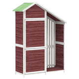 Vidaxl Garden Shed 120x53.5x170 cm Trdni borov mocha -Rorored