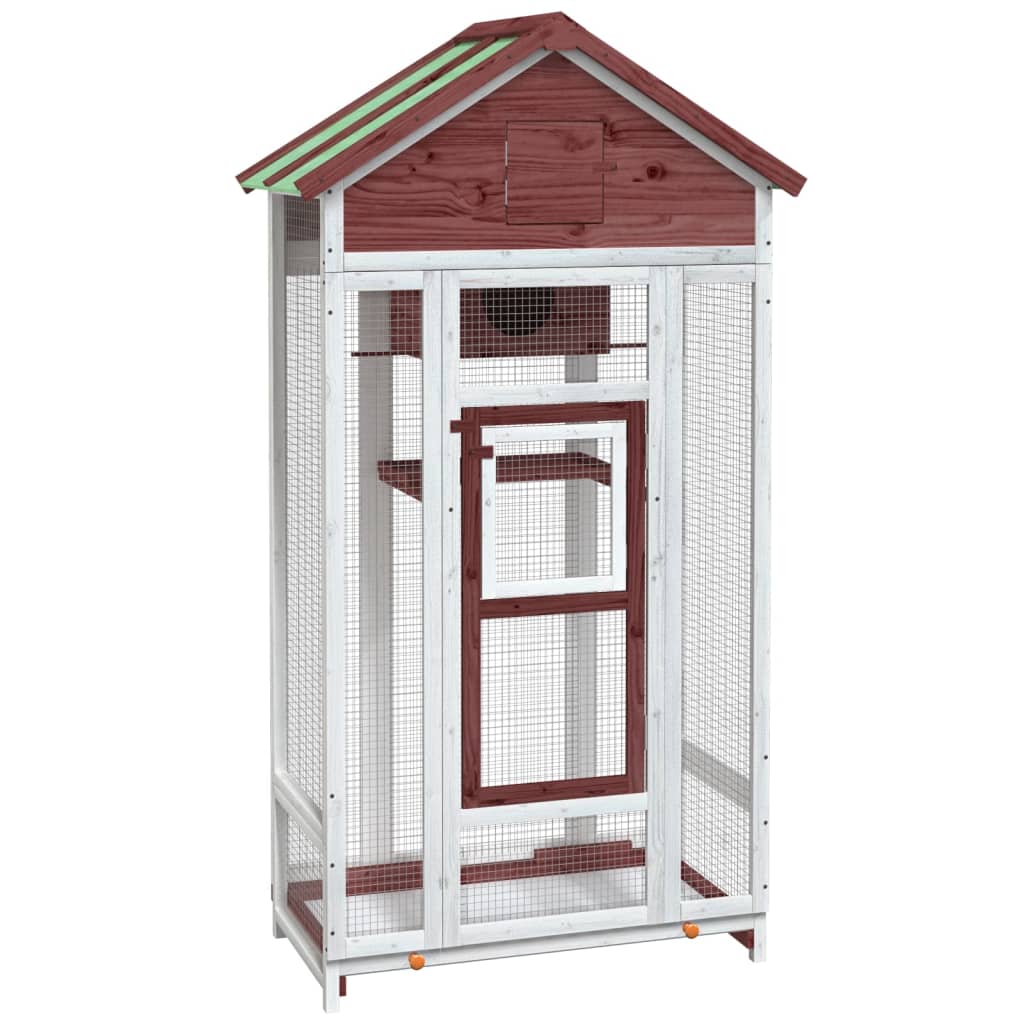 VIDAXL Viaviar 91.5x53x170 cm Festkiefer -Mugger -Verschärfung