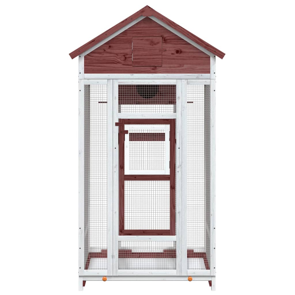 VIDAXL Viaviar 91.5x53x170 cm Festkiefer -Mugger -Verschärfung