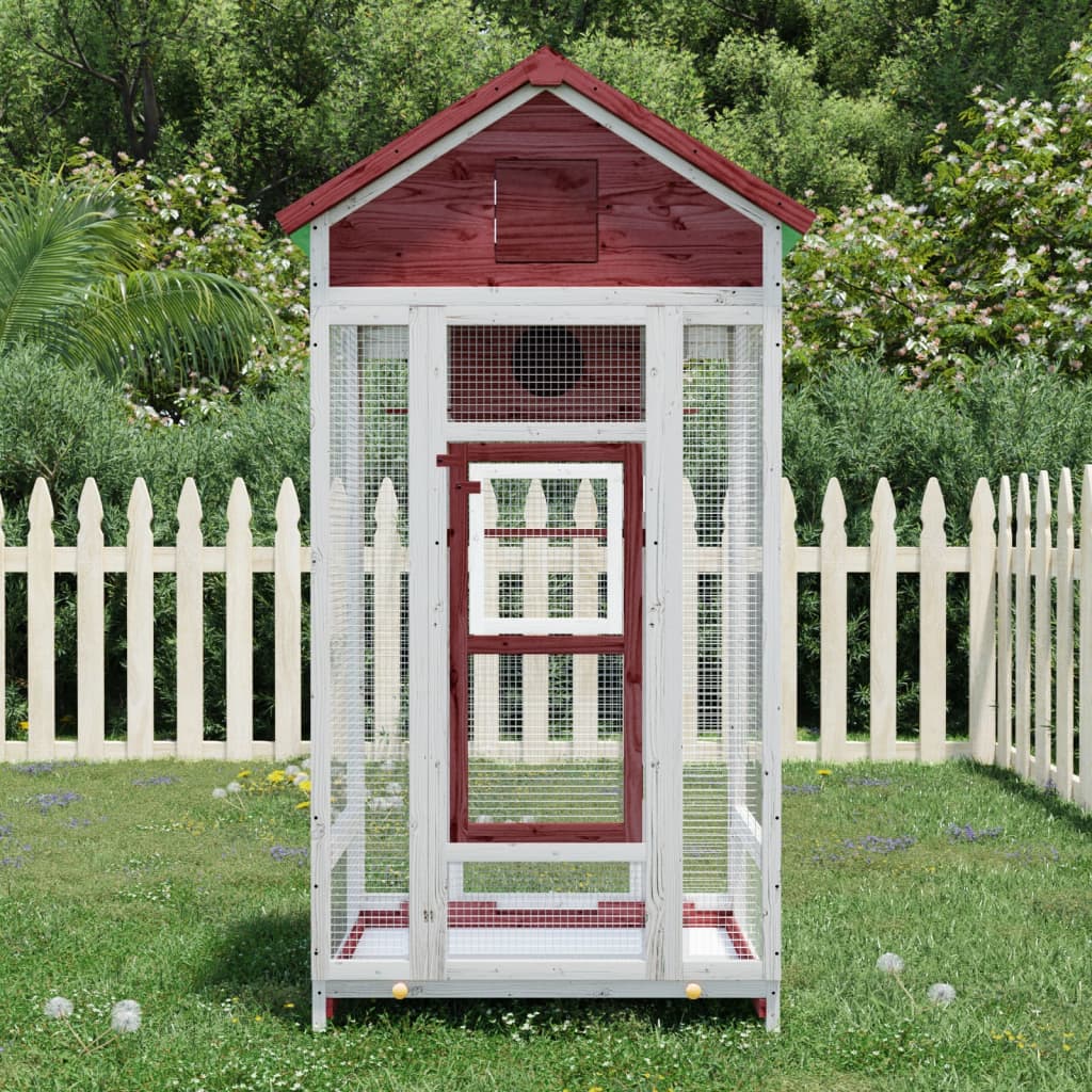 VIDAXL Viaviar 91.5x53x170 cm Festkiefer -Mugger -Verschärfung