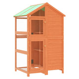 VIDAXL VIRET 97X81X152 CM Festkiefer Kiefernbraun