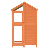 VIDAXL VIRET 97X81X152 CM Festkiefer Kiefernbraun