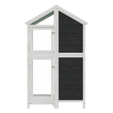 VIDAXL VIRET 97X81X152 CM Feststoffkieferngrau