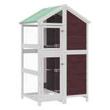 Vidaxl aviary 97x81x152 cm solid pine mugger -colored