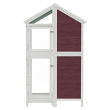 Vidaxl aviary 97x81x152 cm solid pine mugger -colored
