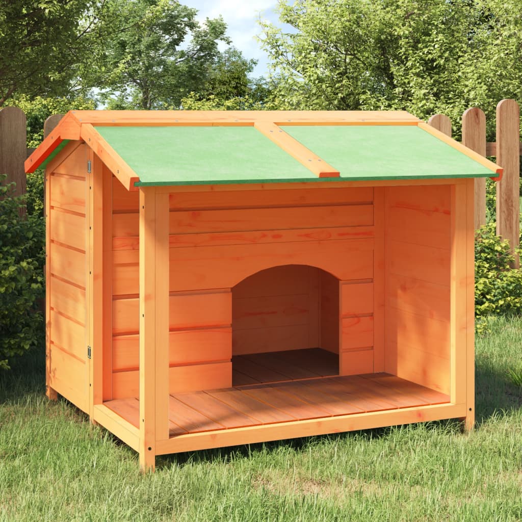 VidaXL dog loft 96x87x80.5 cm Solid pine brown