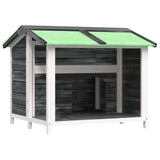 VidaXL dog loft 96x87x80.5 cm Solid pine Gray