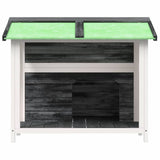 VidaXL dog loft 96x87x80.5 cm Solid pine Gray