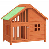 Vidaxl Dog Loft 96x60,5x87 cm trdna boro rjava