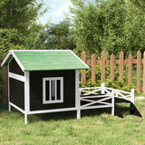 Vidaxl Hund Loft 159x120x88,5 cm Festkieferngrau grau