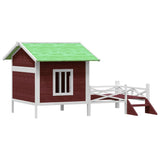 Vidaxl dog loft 159x120x88.5 cm solid pine mugger -colored