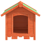 Vidaxl Dog Loft 65x65x61.5 cm Pine Solid Pine Brown