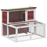 VidaXL Rabbit hutch 102x90x84.5 cm solid pine mugger -colored
