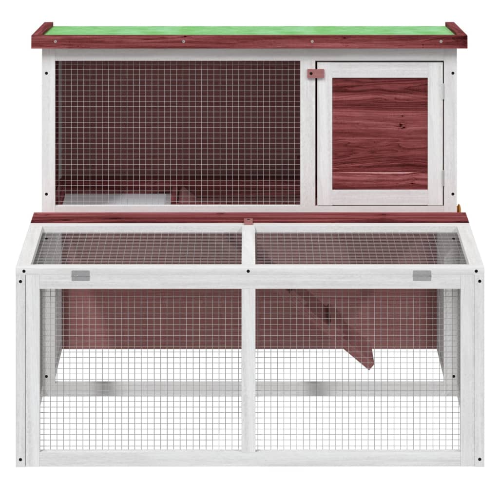 VidaXL Rabbit hutch 102x90x84.5 cm solid pine mugger -colored