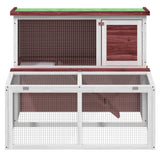 VidaXL Rabbit hutch 102x90x84.5 cm solid pine mugger -colored