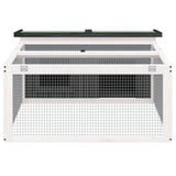 Vidaxl Rabbit hutch 117.5x97x47.5 cm Solid pine Gray Gray