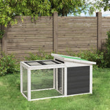 Vidaxl Rabbit Hutch 100,5x54x55 cm Solid Pine Grey