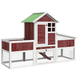 Vidaxl Rabbit hutch 170x63x113 cm solid pine mugger -colored