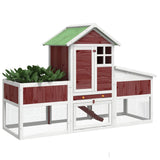 Vidaxl Rabbit hutch 170x63x113 cm solid pine mugger -colored