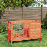 Vidaxl Rabbit Hutch 103x44x69,5 cm Solid furubrun