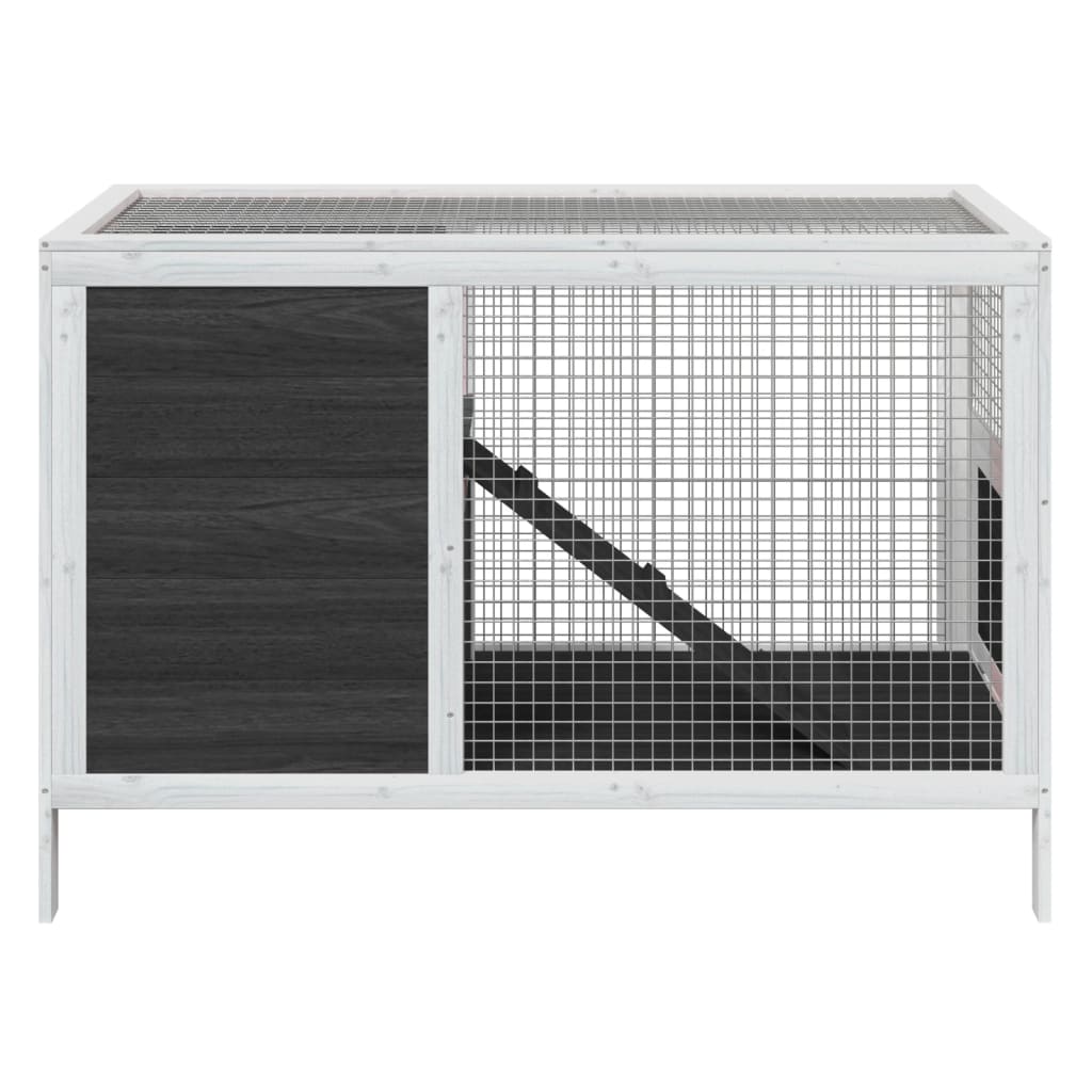 VidaXL Rabbit hutch 103x44x69.5 cm Solid pine Gray
