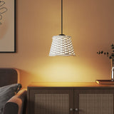 Vidaxl Ceiling lampshade Ø15x12 cm Wicker white