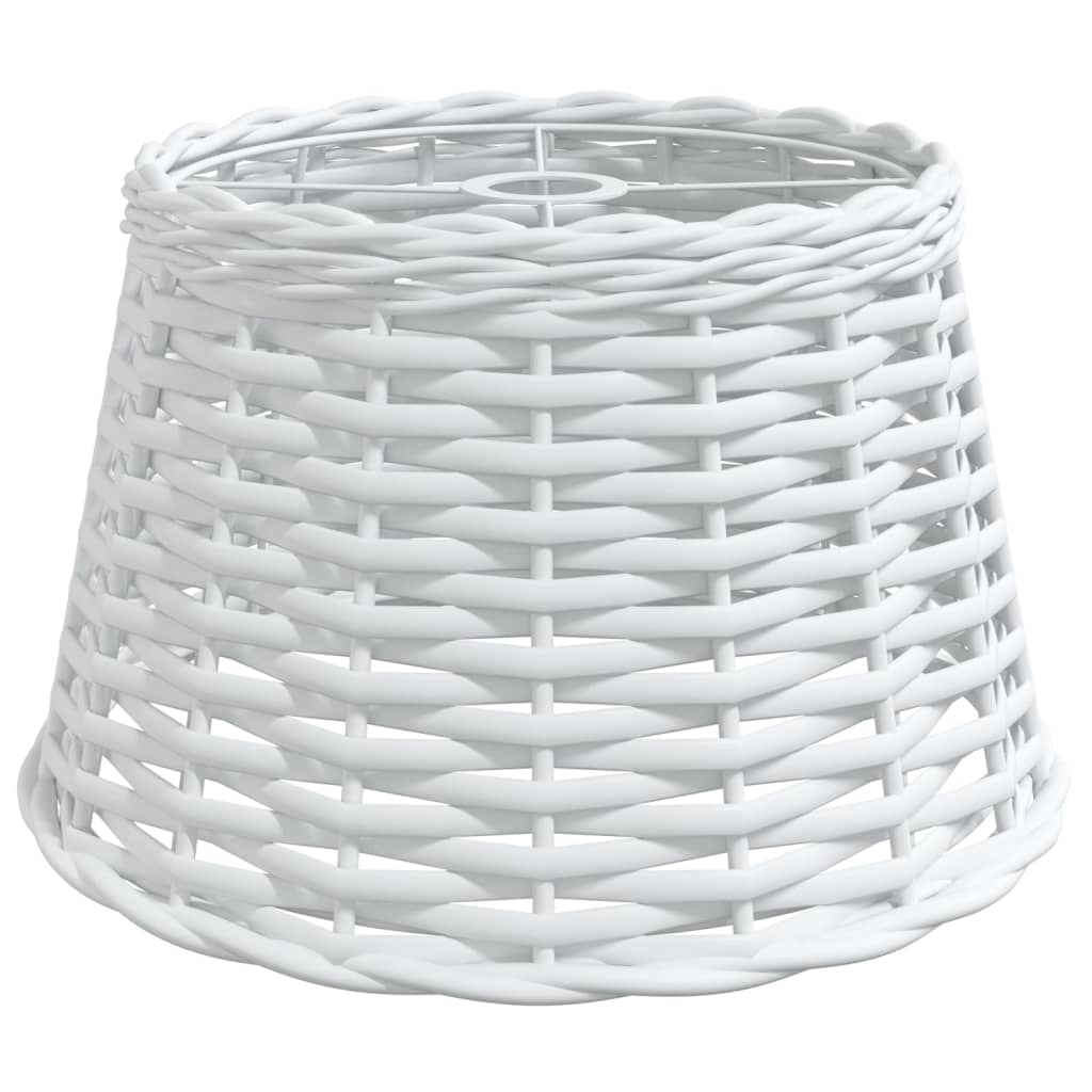 Abstrape à lampe de plafond Vidaxl Ø38x23 cm en osier blanc