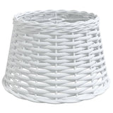 Abstrape à lampe de plafond Vidaxl Ø38x23 cm en osier blanc