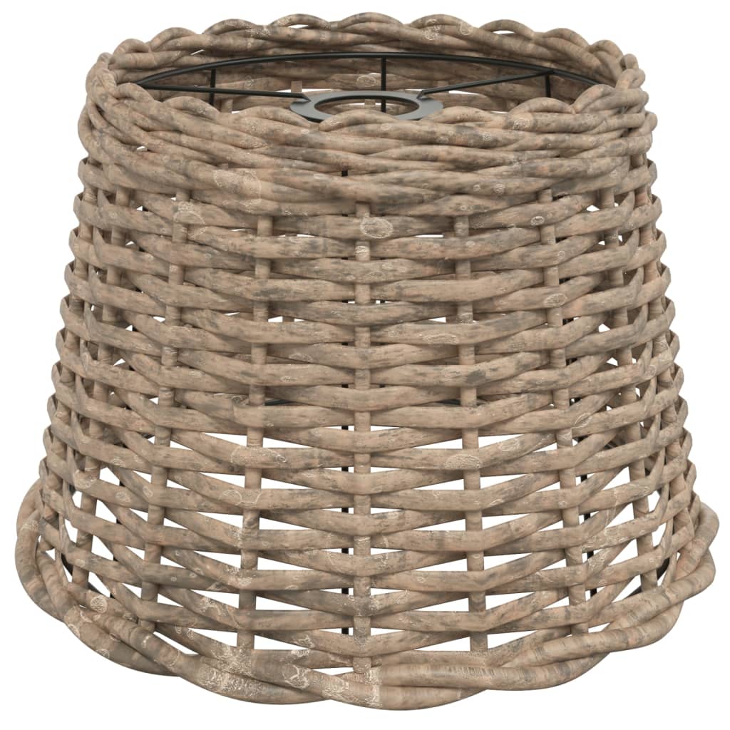 Vidaxl stropní lampová stín Ø30x20 cm proutěná hnědá