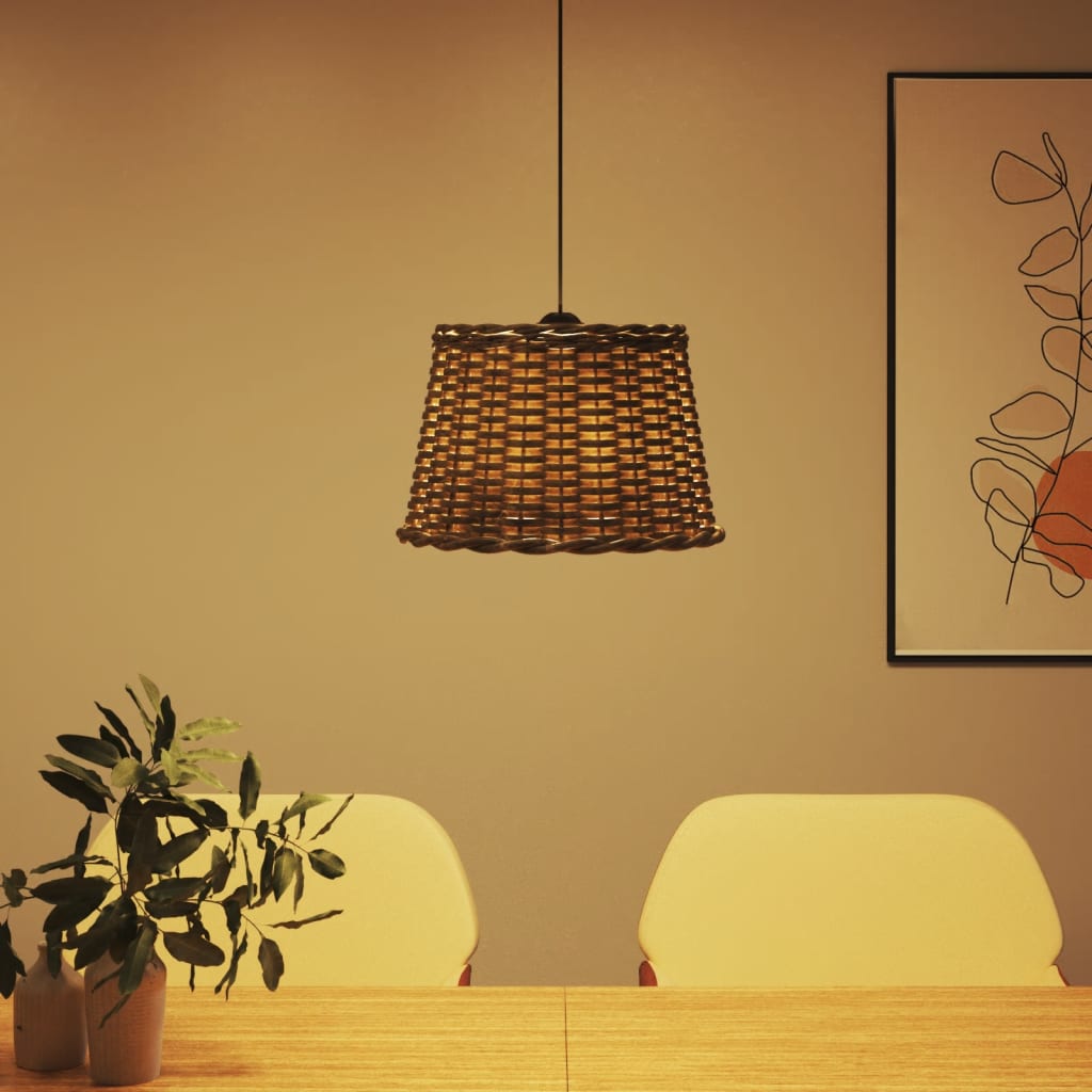 Vidaxl Ceiling lampshade Ø40x26 cm Wicker Brown