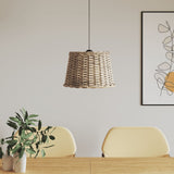 Vidaxl Ceiling lampshade Ø40x26 cm Wicker Brown