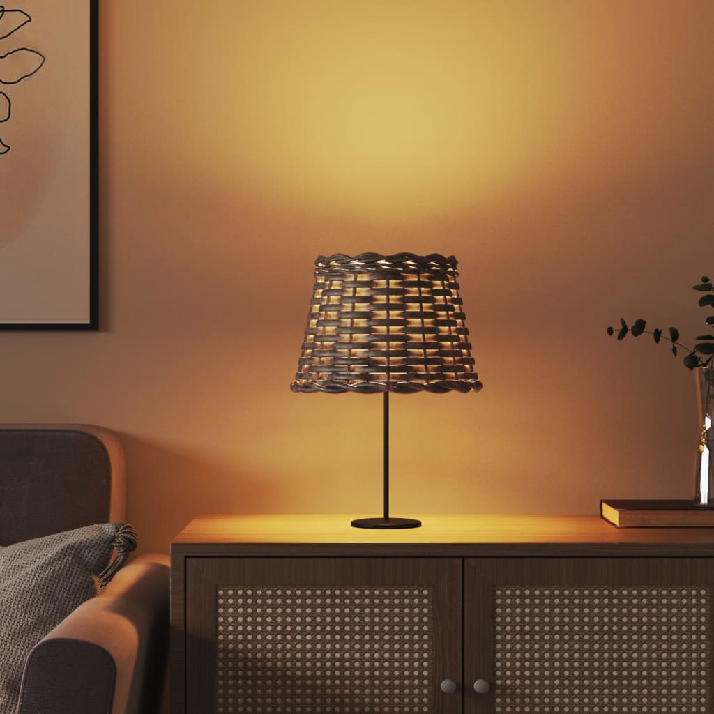 Vidaxl lampshade Ø20x15 cm wicker brown