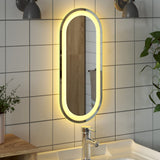 Vidaxl Bathroom Mirror LED Oval 60x25 cm