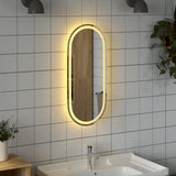 Vidaxl Badezimmerspiegel LED Oval 80x35 cm
